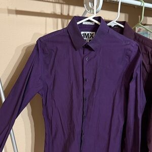 Express Deep Purple Dress Shirt